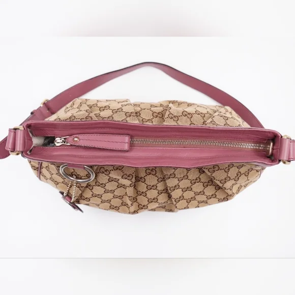 ❌️❌️SOLD❌️❌️CA51 💚 GUCCI Gg Monogram Canvas Sukey Crossbody Bag - Picture 3 of 13